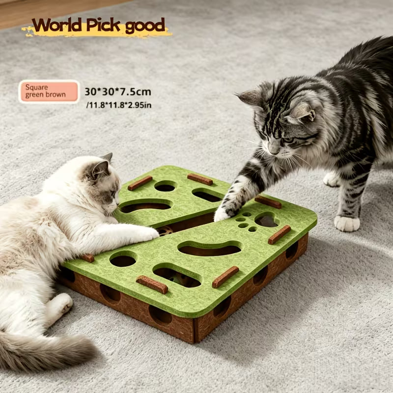 Cat Puzzle Maze Hole Toy Set, Random Color