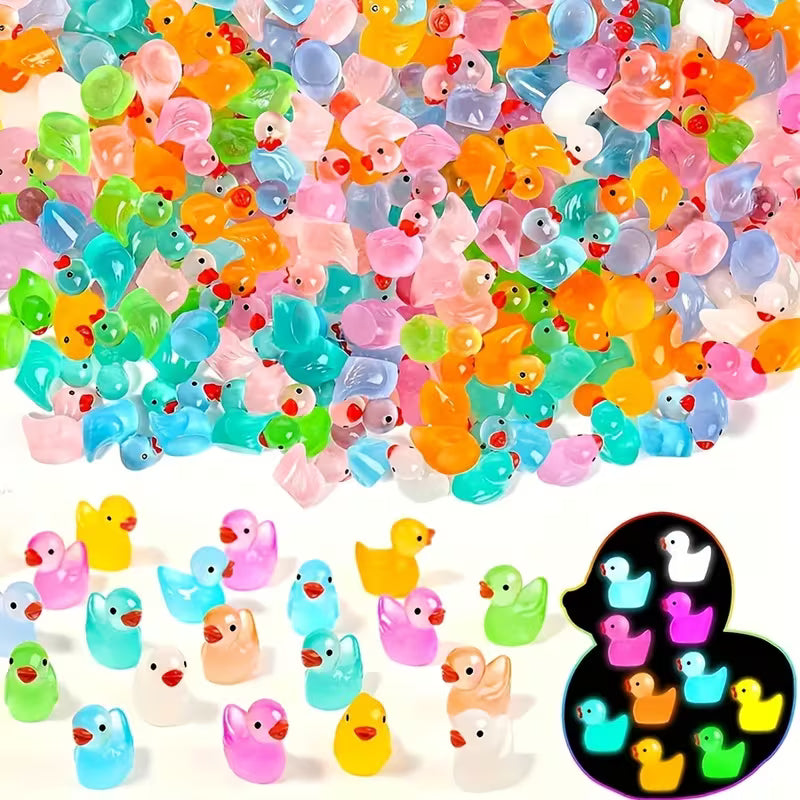 Gift for Her/him 50/100-Piece Random Color Glowing Little Ducks: Modern