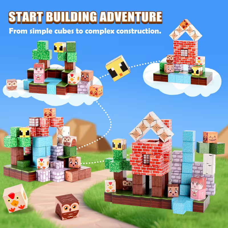 STEM Magnetic Blocks & Cubes · 100-Piece