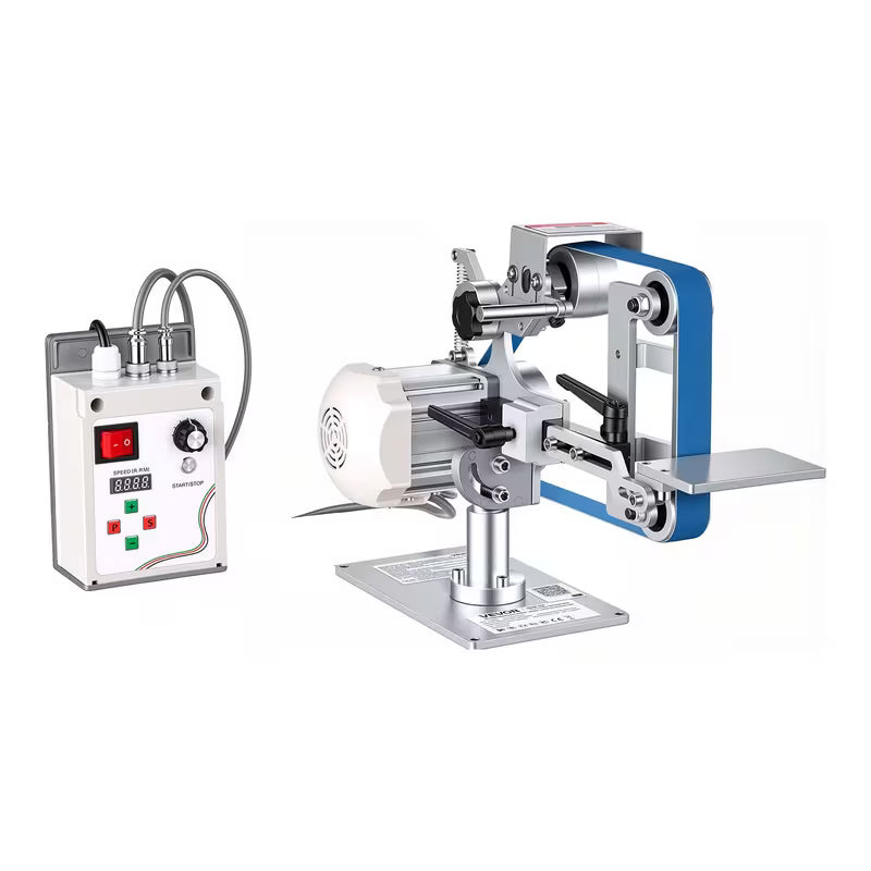VEVOR Belt Grinder Sander with VFD, 30 x 1-Inch Variable Speed Belt Polisher