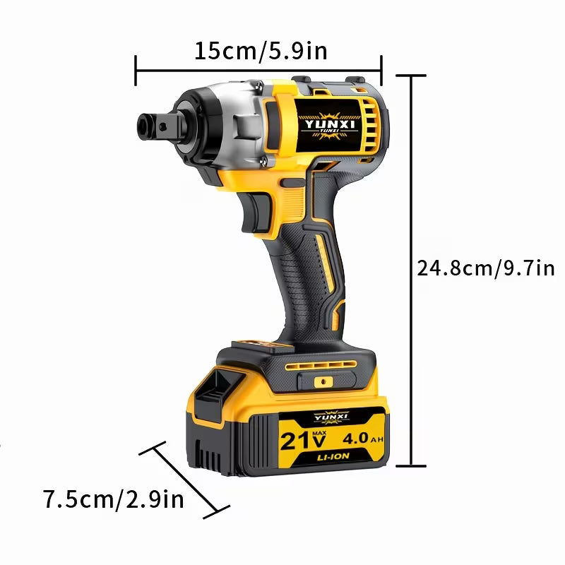 21V Wireless Impact Wrench, Impact Wrench High Torque