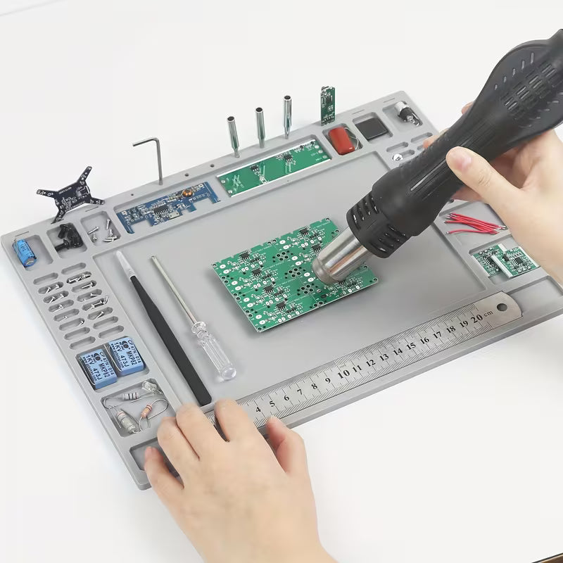 Insulation Silicone Soldering Mat Repair Mat, Heat Resistant Silicone Work, Iron