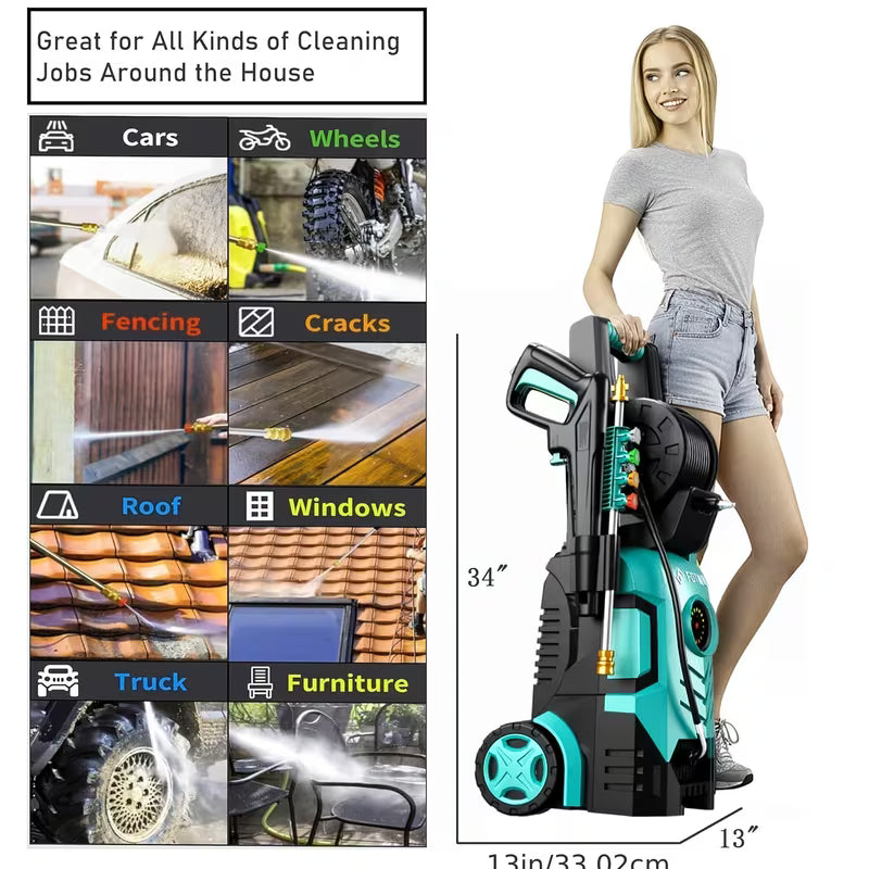 2026 New Model High-Pressure Washer, 5000 PSI, 2.4 GPM - 3.6 GPM