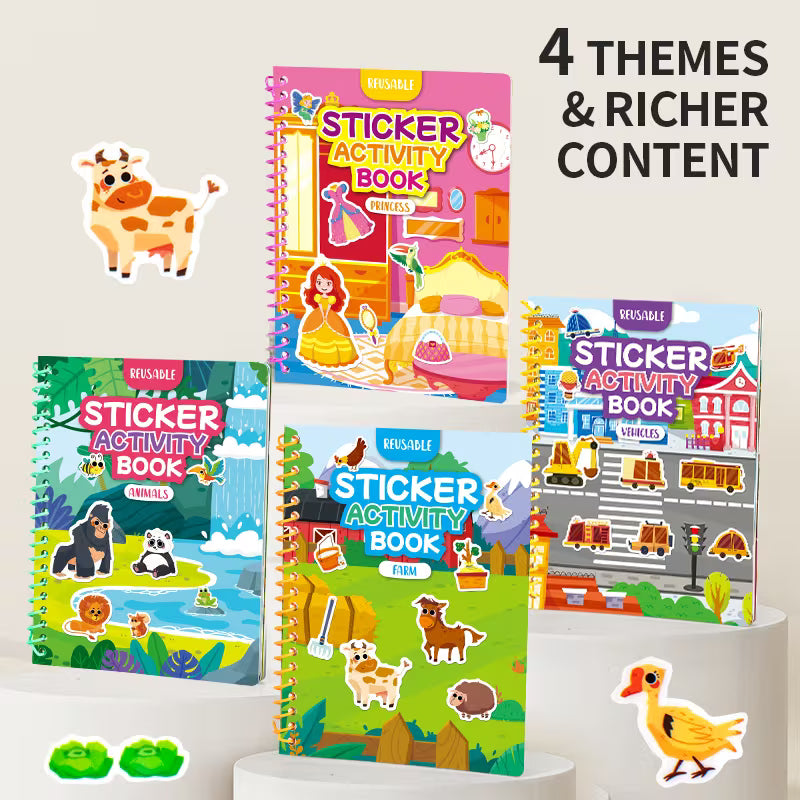 These Fun Stickers Cover Four Popular Themes: Jungle Wildlife