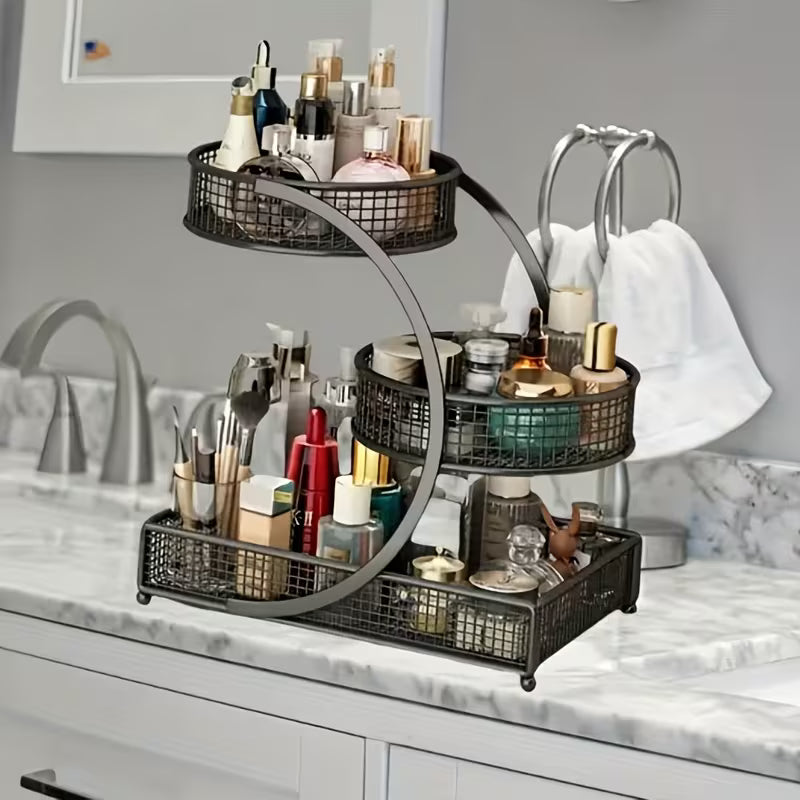 A Vertical Shelf Made of Painted Metal, Designed for Use As a Dresser Shelf Without The Need