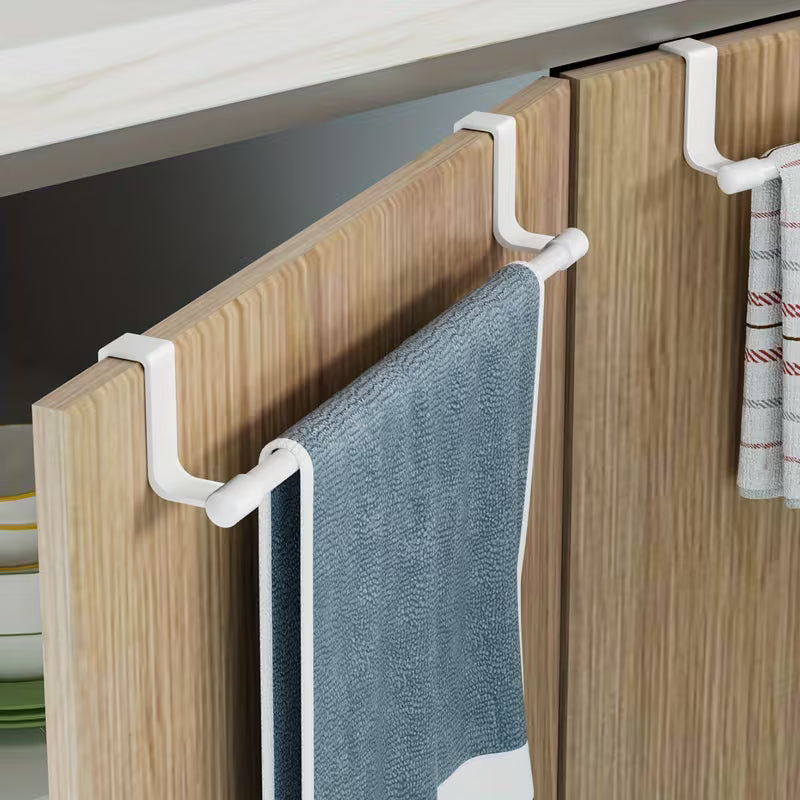 Kitchen towel rack, towel bar on cabinet door Set