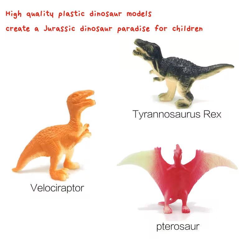 Set of Plastic Dinosaur Figures (40 Styles), a Mini Dinosaur, Plastic