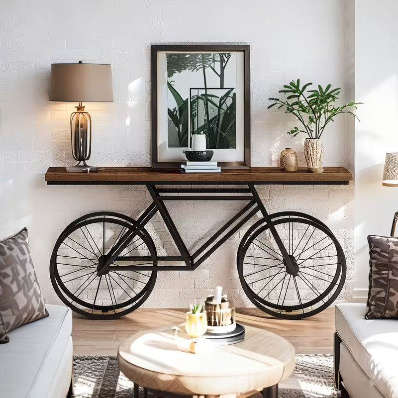 70.86'' Narrow Long Console Table - Modern Contemporary -Shaped Sofa Table with Engineered Wood &
