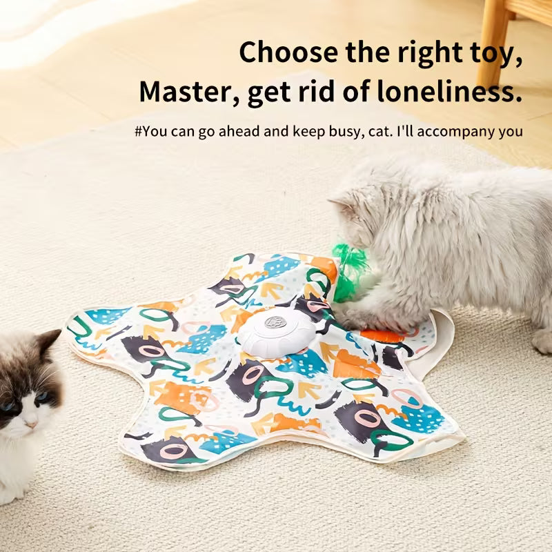 Chargeable Cat Hunting Toy, Smart Electric Cat Teaser