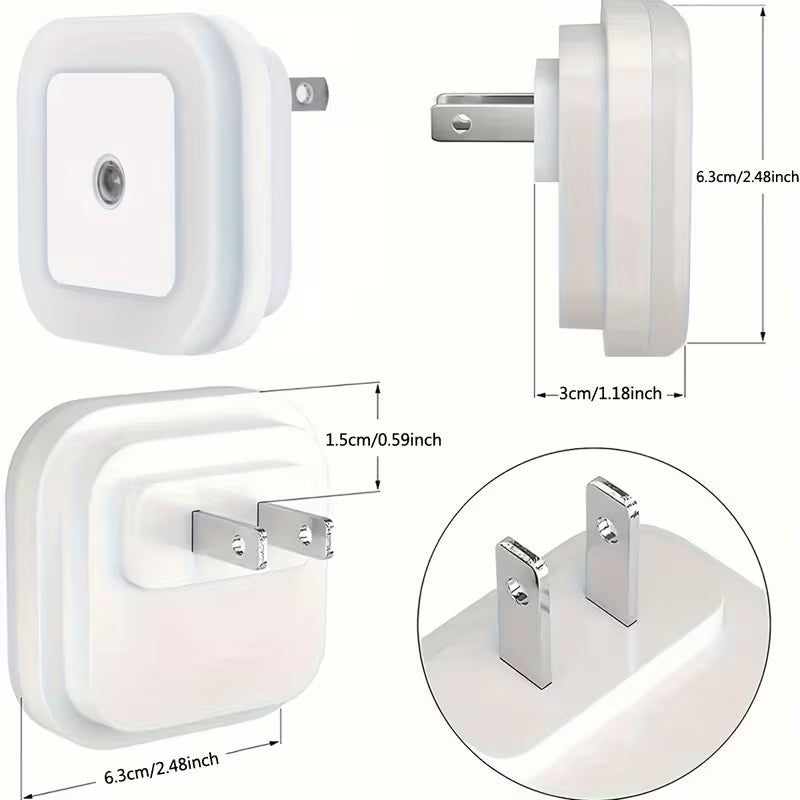 Smart Night Light - Night Lights Plug into Wall, Dusk to Dawn, Nightlight Auto-On/Off