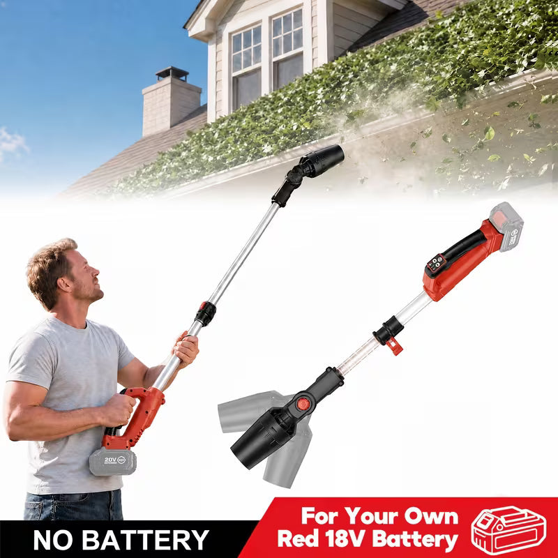 Cordless Brushless Electric Leaf Blower for Red 18V Battery System