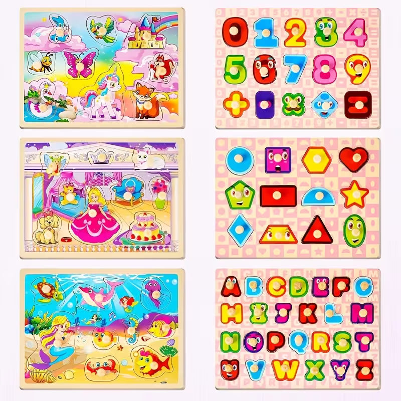 Wooden Puzzles for Toddlers
