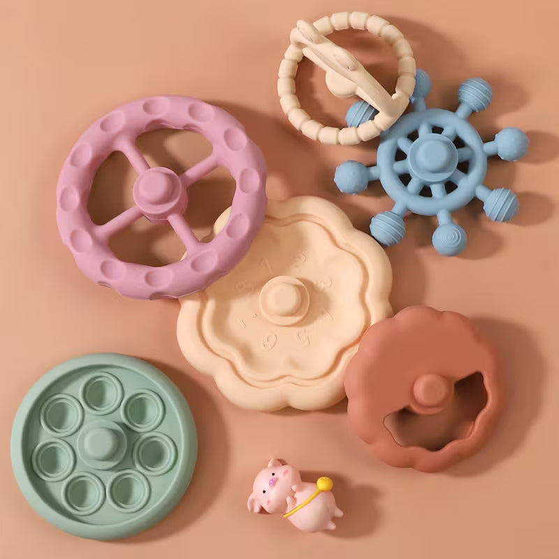 Silicone Stacking Music Toy Castle Frog
