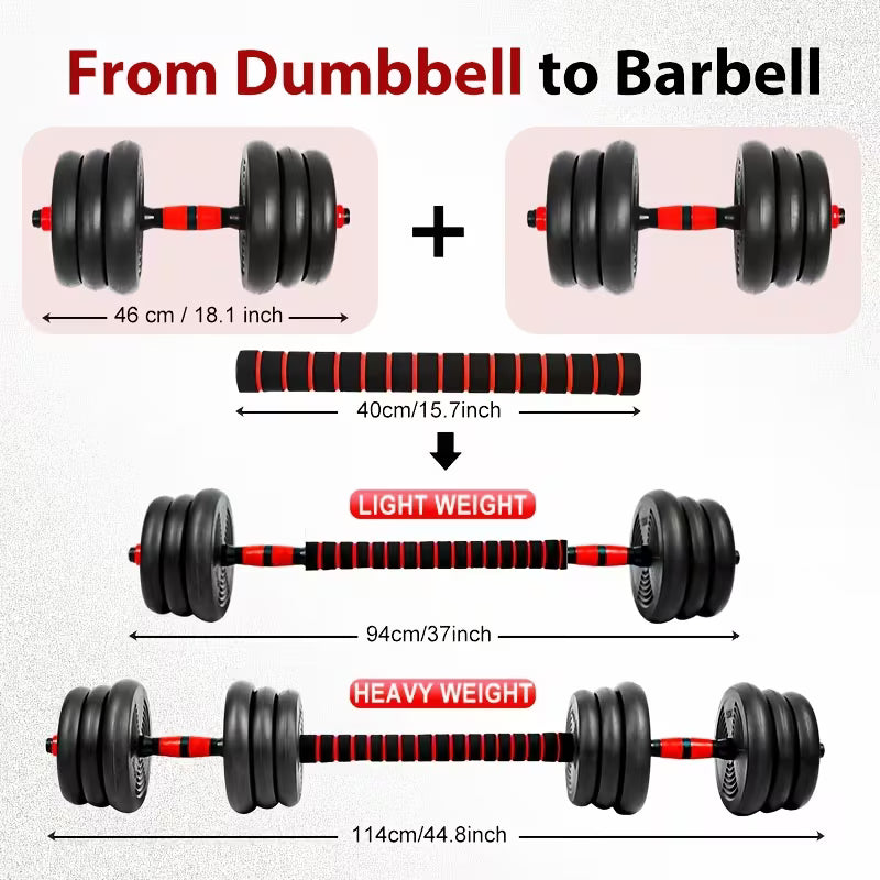 Quick-adjustable 22/44 Lb Dumbbell Set, Free Weight Dumbbells