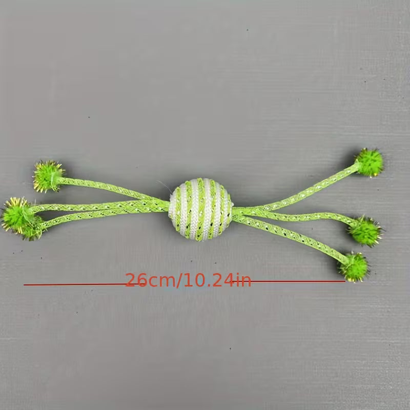 Cat Toy Net Tube Wrapped Rope Ball Jincong Ball Cat