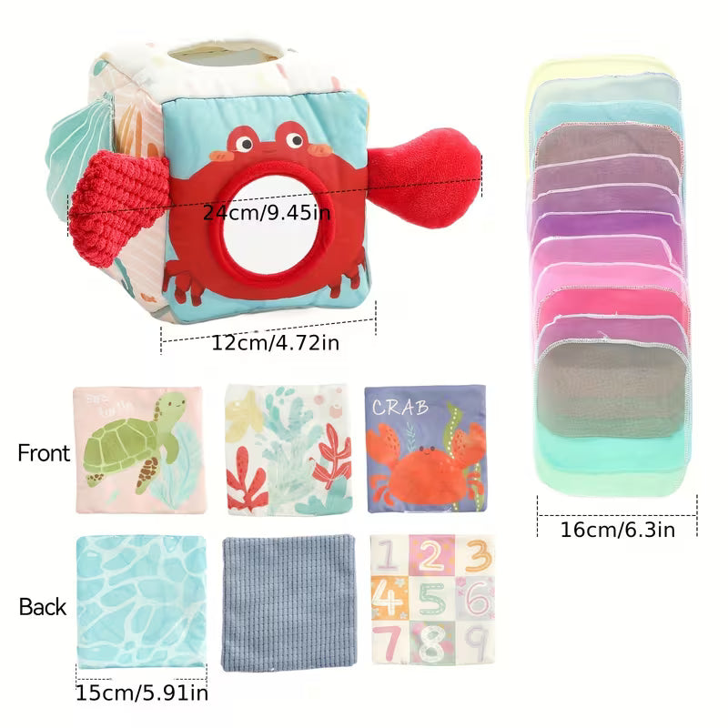 Colorful Marine Animal Tissue Box Toy