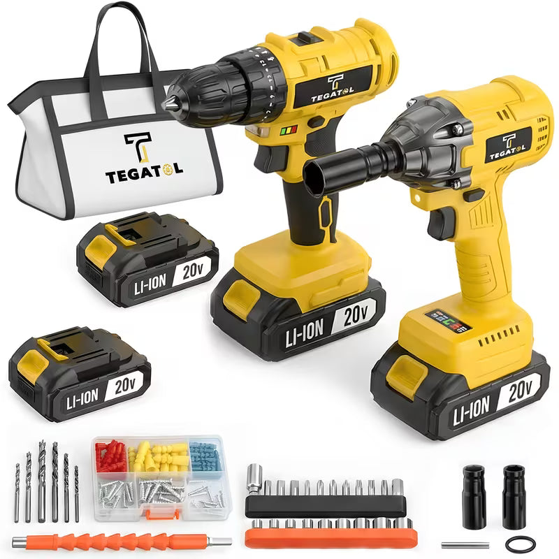 Super Value 20V Rotary Tool Combination Set, Cordless Power Tools Set