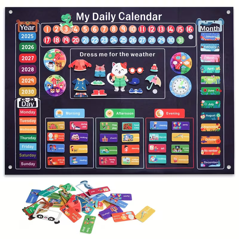 Kids Calendar Storyboard Felt