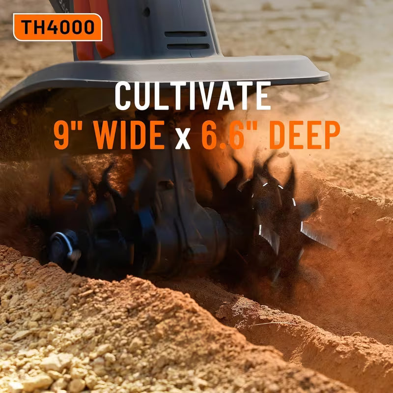 Cordless Electric Tiller Garden Cultivator