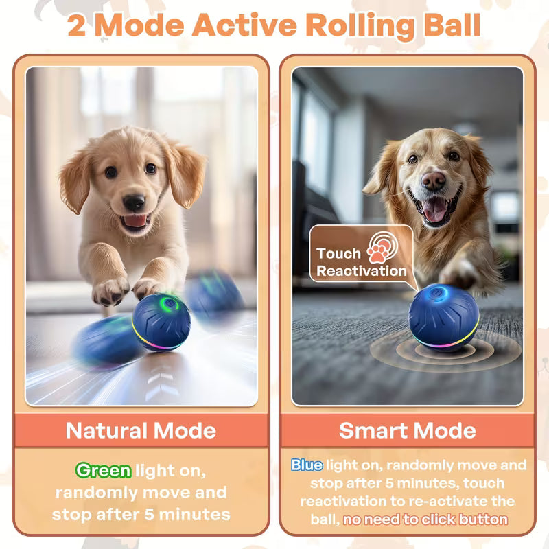 6.6Cm/2.62In Large Size Pet Smart Bouncing Ball, Interactive