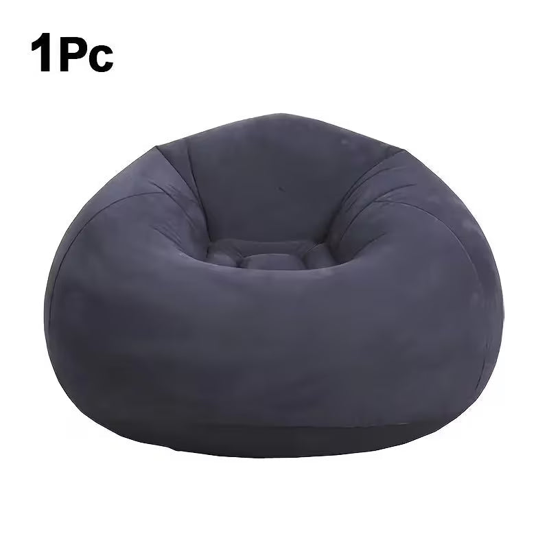 1pc Soybean Bag Chair, Inflatable Sofa Chair, Soft, Comfortable, Outdoor, Lazy Seat, Tatami Chair