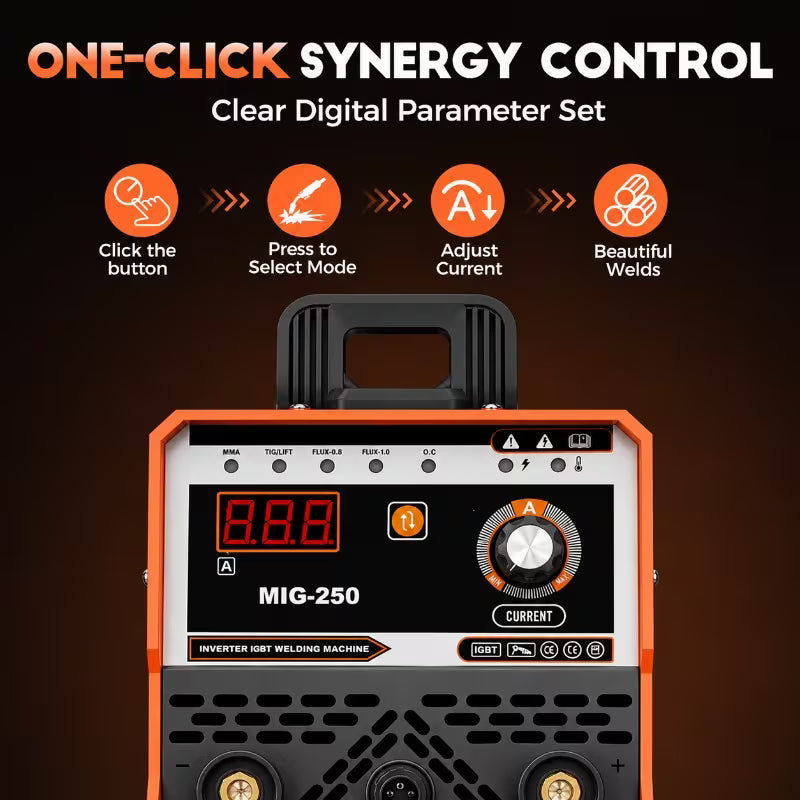 New 3-In-1 Gas-Free MIG/MMA Welding Machine, 110V 120A, Iron
