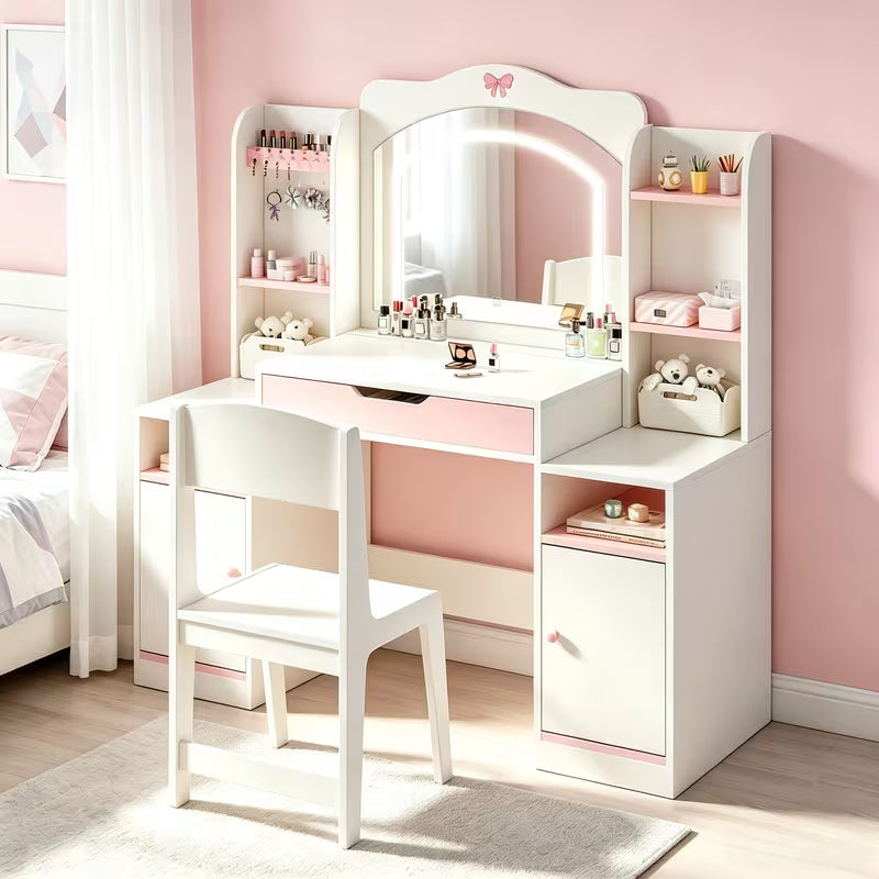 Kids' Princess Vanity 3-in-1 Makeup Set for Children