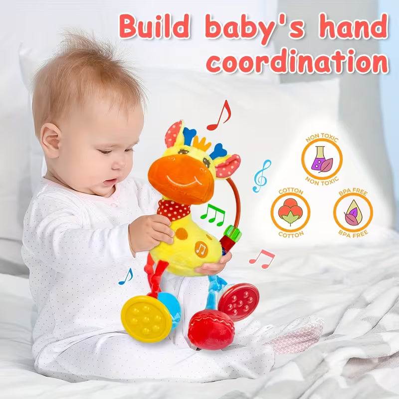 Youngsters's Rattle Plush Animal Deer Toy