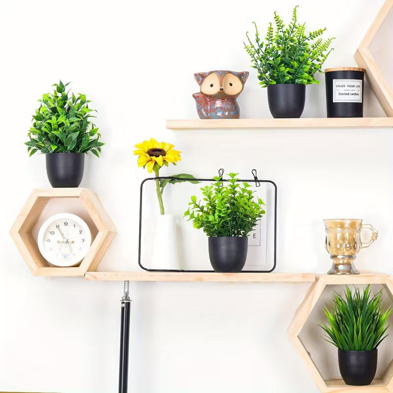 Simulated Plants 4 Pack Artificial Plants Small Artificial Plants Black Bathroom Accessories Used