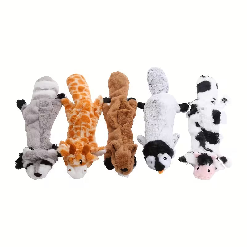 Plush Squeaky Dog Toy Set