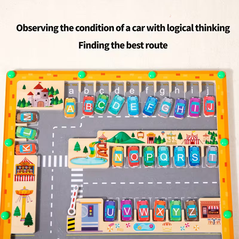 Magnetic Letter Maze Learning Toy Wooden
