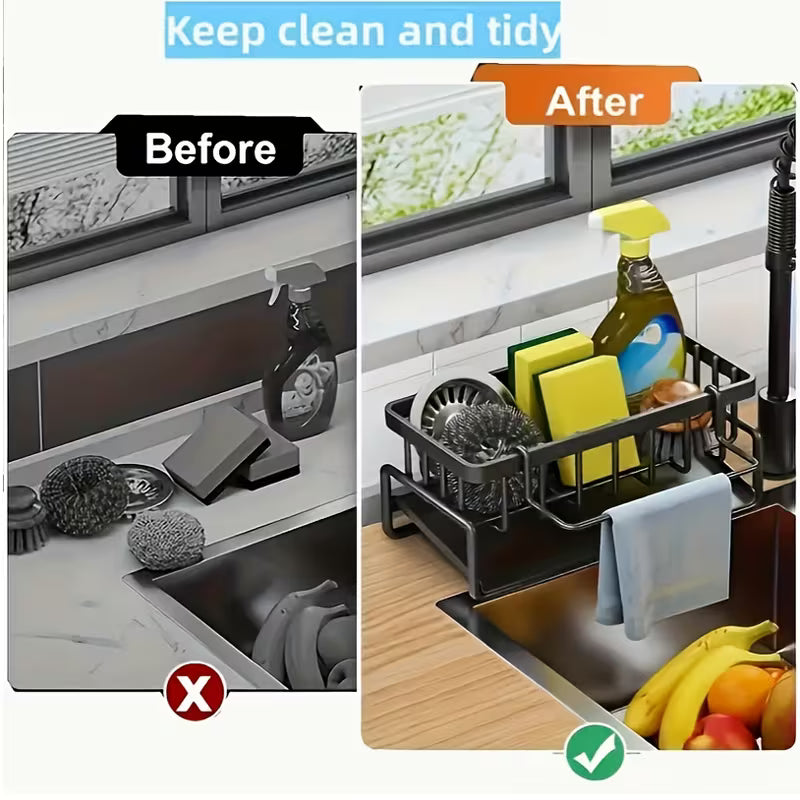 High Quality Kitchen Sink Tray, Integrated Sponge Rack