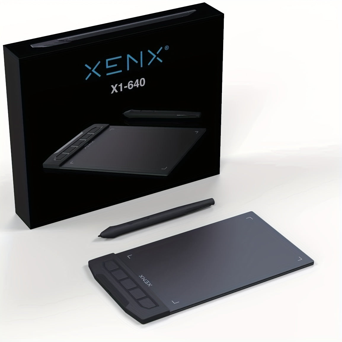 XENX X1-640 Graphics Drawing Tablet | 8192-Pressure-Sensitive Stylus, 5 Shortcut