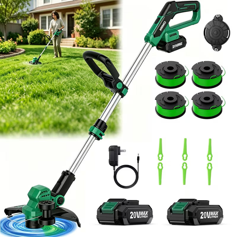 KIMO Cordless Electric Weed Wacker & Lawn Edger