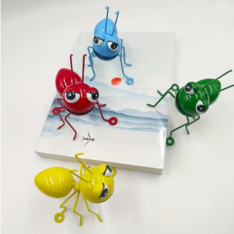 Cross Border Iron Big Eyed Ant Crafts 4pcs Set, Garden and Courtyard Decorations