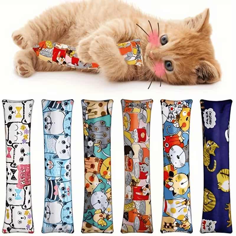 1/2pcs Random Color Cat Grass Chew Toy Pillow, Keep Your Set, Random Color