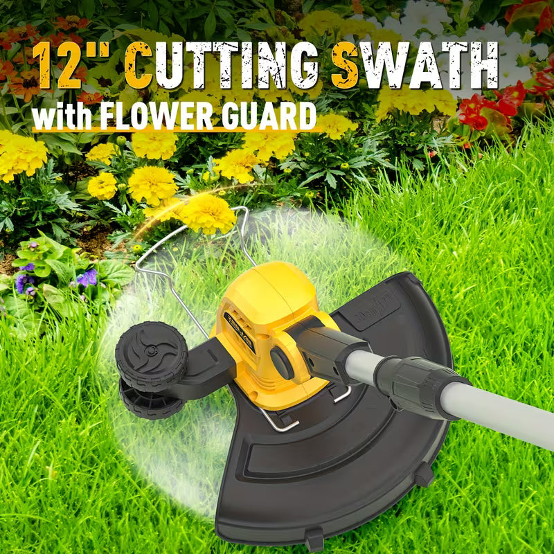 20V Cordless Trimmer And Edger - 12-Inch Battery-Powered