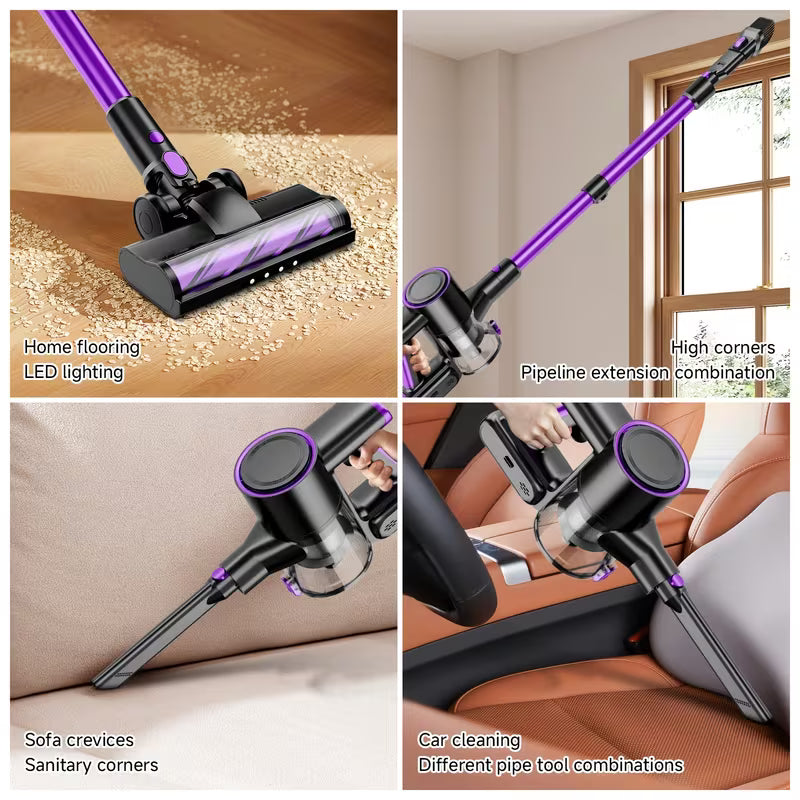 Powerful Handheld Vacuum Cleaner with Detachable Battery & Suitable for Pet Hair,, Floors