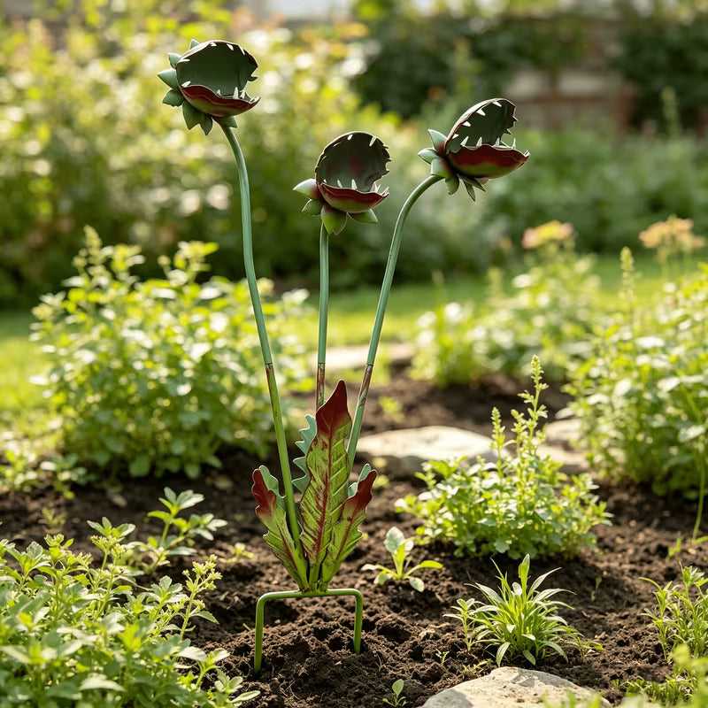 【3D】 [3D] 25In Detachable Venus Flytrap Iron Garden, Iron