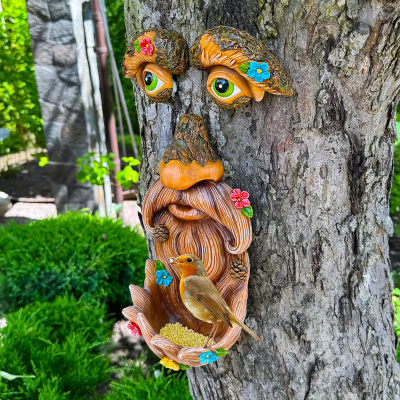 Tree Spirit Statue, a Finely Handcrafted Work of Art Made of Resin. Suitable for Outdoor Garden