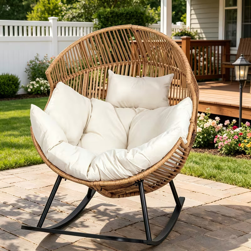 Wicker Egg Chair & Rocking Egg Chair PE Rattan