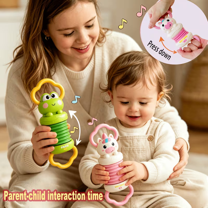 High-contrast Baby Grasping Rattle