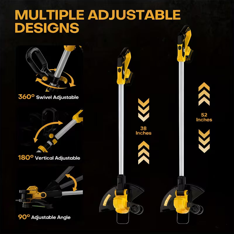 12" Cordless String Trimmer, for Dewalt 20V Max Battery