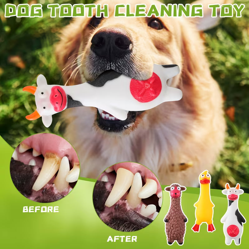 Squeaky Dog Toys, Latex Dog Toys Soft Bulk Set