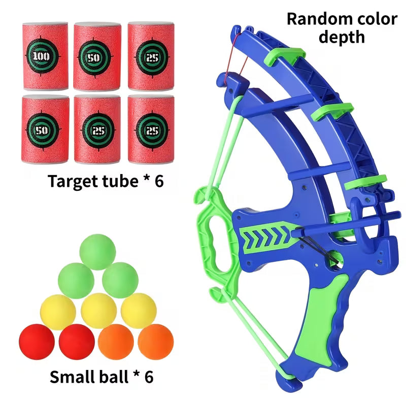 Blue Purple Interactive Archery Dart Sports Game Set with Colorful Balls