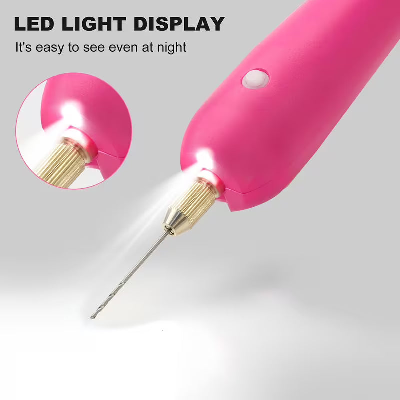 46pcs Mini Electric Drills And Resin Drilling Tools USB Mini Drills for Polishing And Jewelry