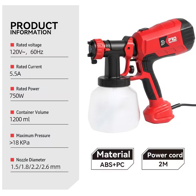 Spray Gun, 750W Model