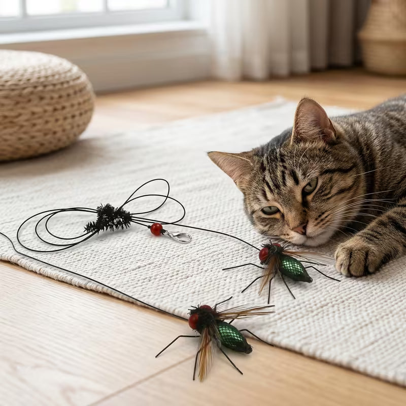 Interactive Cat Teaser Toy, Plastic