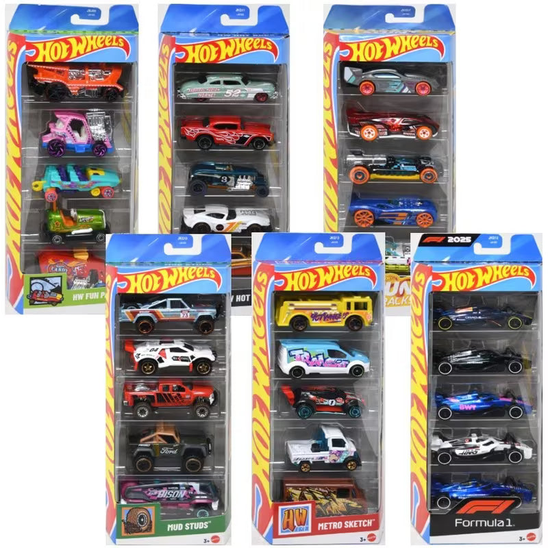 Mattel Hot Wheels 5-PACK (Bundle of Two, Contains