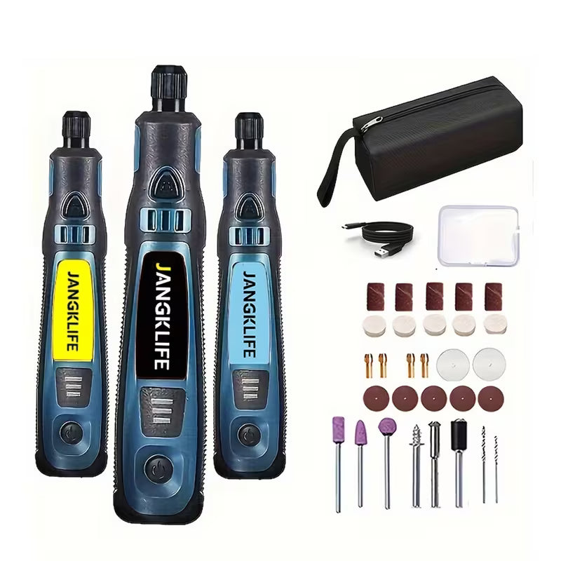 Compact Grinder, Rotary Tool Set Including 28pcs of Additions